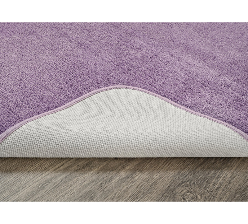 Billy-Dean Nylon 2 Piece Bath Rug Set with Non-Slip Backing, Purple