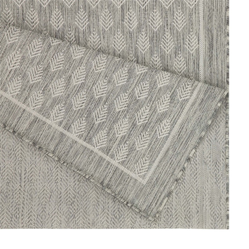 Sunshine Silver Indoor/Outdoor Area Rug, Rectangle 7'10" x 10'3"