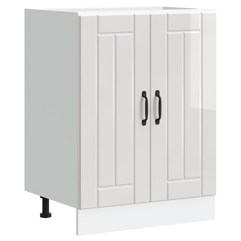 Shamisha Sink Base Cabinet, High Gloss White
