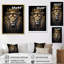 Majestic lion royal avec couronne d'or I - impressions sur toile de lion-1054331006-1054331012