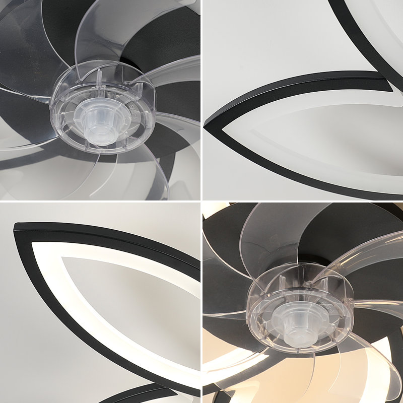 Crisbel 6-Light 75cm Ceiling Fan with LED Light