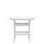 Table de patio d'extérieur à haut plateau - Bar et chaises pour 4 de 5 meubles blancs et gris