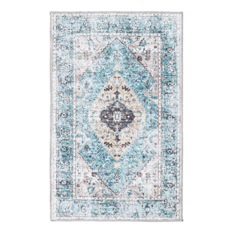 Olf Washable Oriental Indoor Rug, Rectangle 2' x 3'