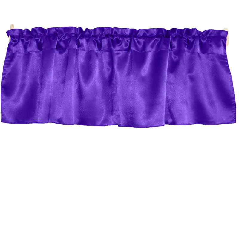 Danijah Tailored Window Valance, 58" W x 28" L, Purple