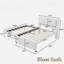 Upholstery Platform Bed With Multifunctional Trundle-885608255