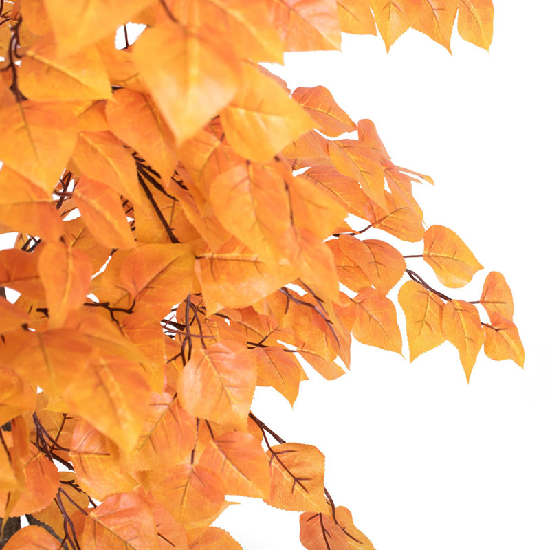 Artificial Golden Aspen Series, 48" H x 28" W x 28" D, Black