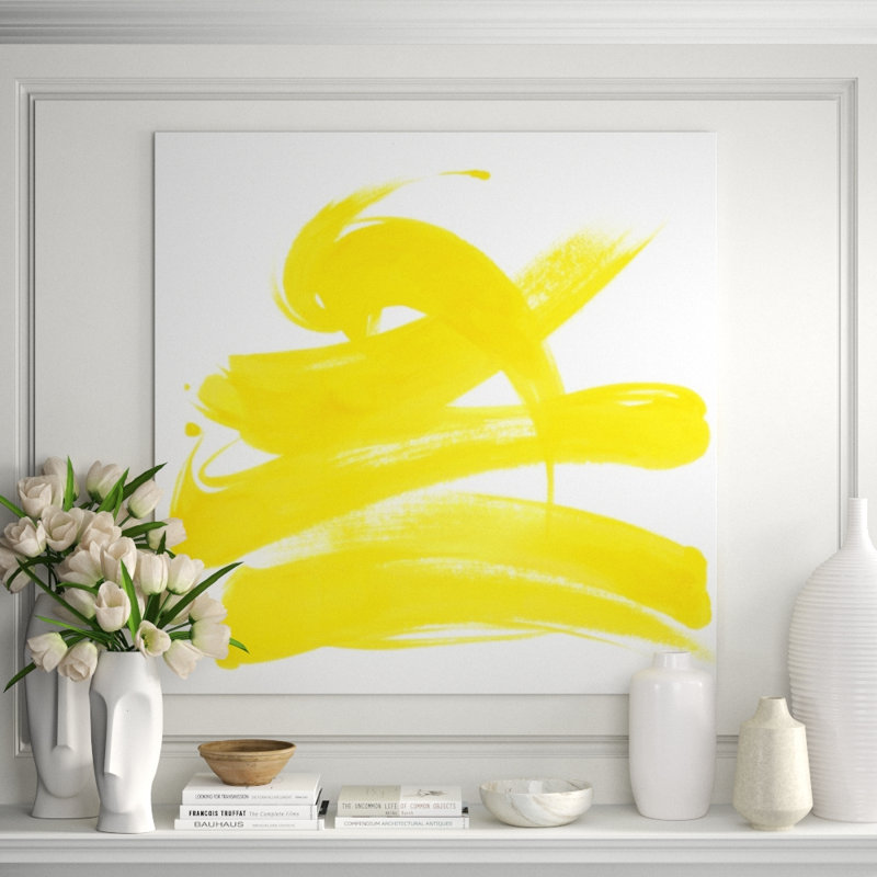 Color Rush V Print by Janice Sadler, 20" H x 20" W, Brush Gel