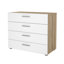Commode à 4 tiroirs de 31,57 po Gianna-2085434272