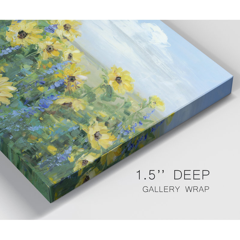 «Sunflower Fields Forever», reproduction sur toile tendue, H 32 po x l 48 po x P 1 po
