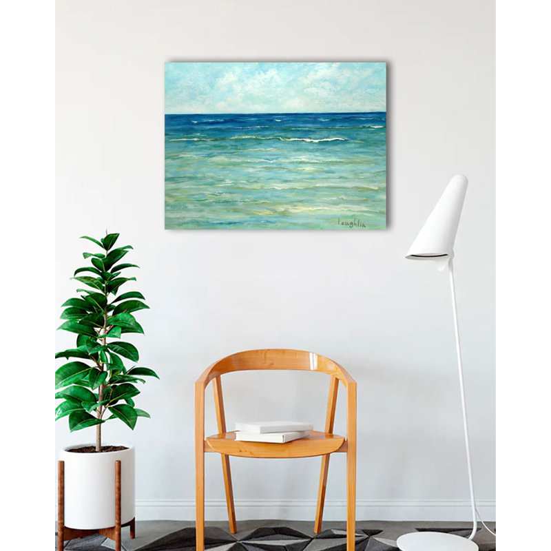 "Vagues" par Brendan Loughlin, reproduction d'art sur toile tendue, H 24 po x l 32 po x P 1,5 po