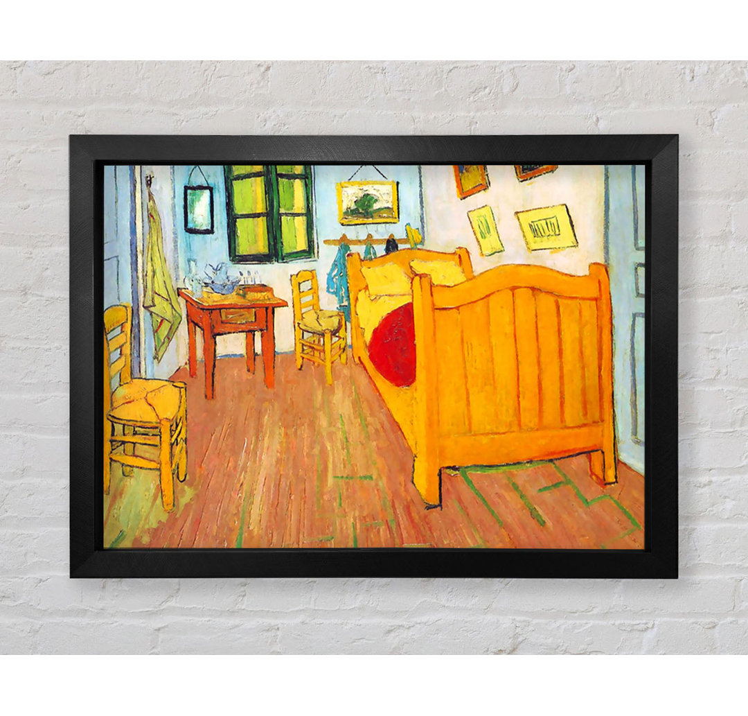 Van Gogh Das Schlafzimmer in Arles. Saint-Remy von Vincent Van Gogh - Einzelne Bilderrahmen Kunstdrucke