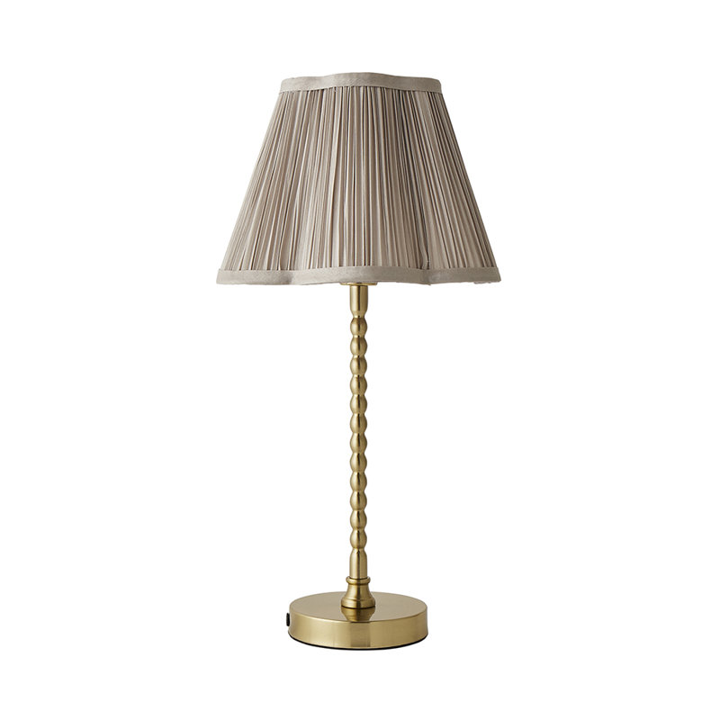 Cifuentes Metal Table Lamp, Gold, No, Light Grey