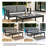 Junco Teak Outdoor Two-person Patio Set With Cushions And Coffee Table-1412248881-1412248883