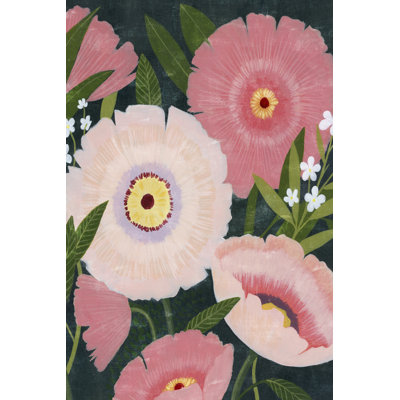 Nighttime Blooms II by Grace Popp - Wrapped Canvas Painting