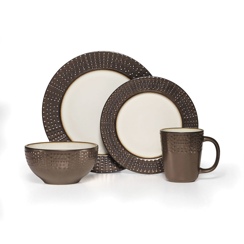 Gourmet Basics by Mikasa Metropolitan 4 Pieces Dinner Plate
