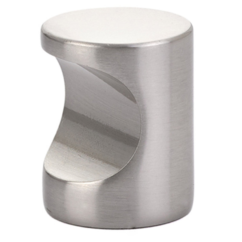 Cylindrical Knob, Satin Nickel, 1"