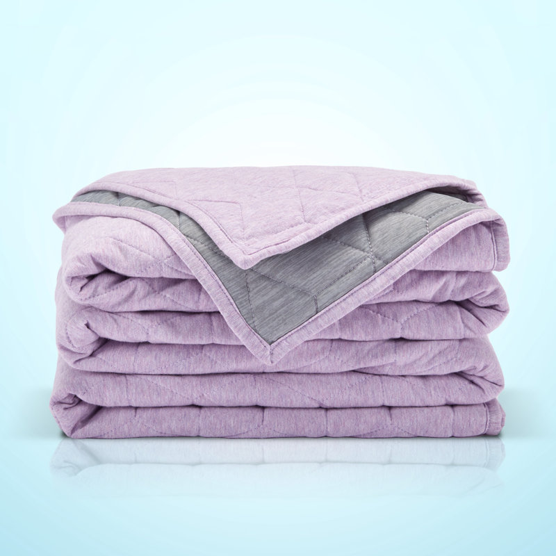 Quilted Throw Blanket, Pink, Throw