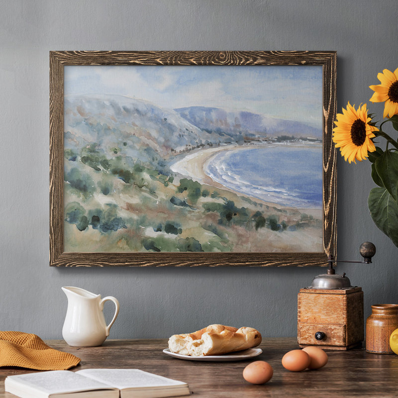 " Coastal Mist II ", Walnut, 18" H x 26" W