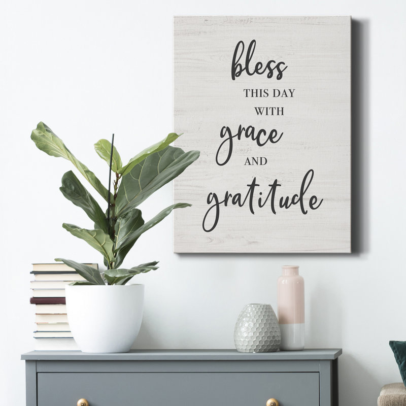 «Bless This Day», reproduction sur toile tendue, H 12 po x l 8 po
