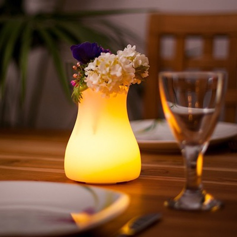 Olio 7'' Battery Powered Integrated LED Color Changing Outdoor Table Lamp