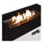 43" Smoked Glass Metal Rectangle Fire Pit-736711511