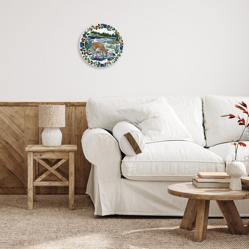 Plaque murale «Deer Drinks Water» par Yen