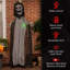 Outsunny 74 po Squelette de décorations d'Halloween grandeur nature pour l'extérieur