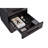 Office 3 Drawer Mobile File Cabinet, Lockable 5 Wheel Tilting, Stores Legal/Letter/A4 Files, Waterproof -Proof, Black Finish With Tilting Design, Lockable, Holds-927202207