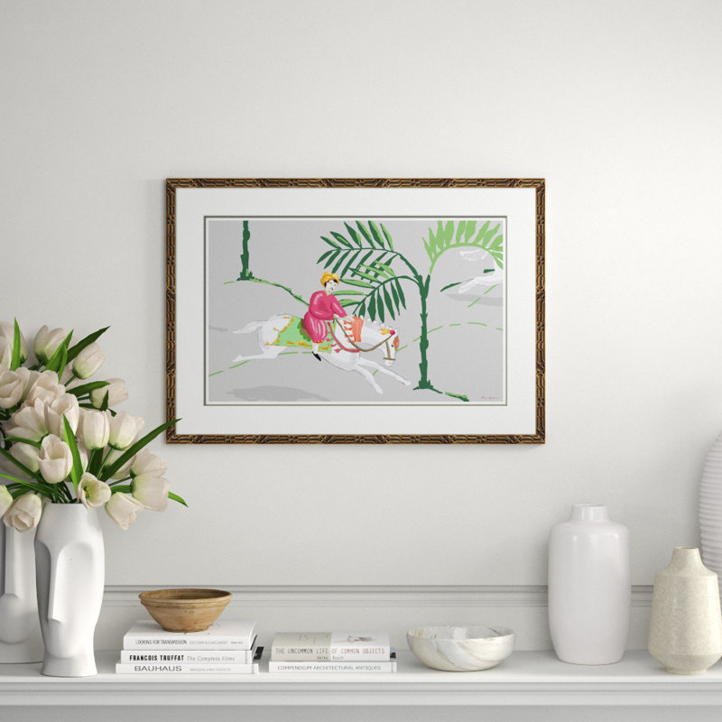 Sultan Rider, Pink Framed by Dana Gibson