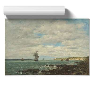 Coast of Brittany by Eugene Boudin - Frameless Print