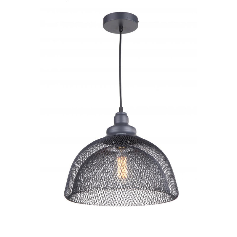 Luminaire suspendu dôme 1 lumière Gloria, Gris foncé