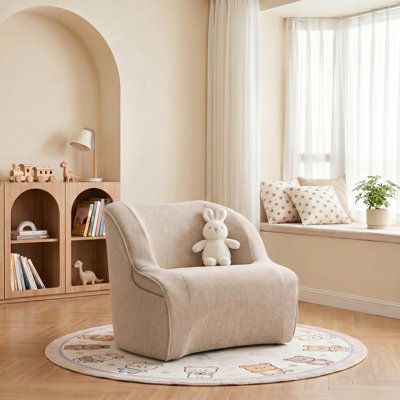 Toddler Couch, Comfy Kids Chair, Upholstered Armchair Preschool Furniture, Baby Couch For Playroom, Ergonomic Sofa Child For Girls Boys