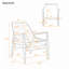 Ensemble de 2 chaises d'appoint
