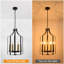 Luminaire suspendu cage Mid-Century à intensité variable 6 lumières-2022563262