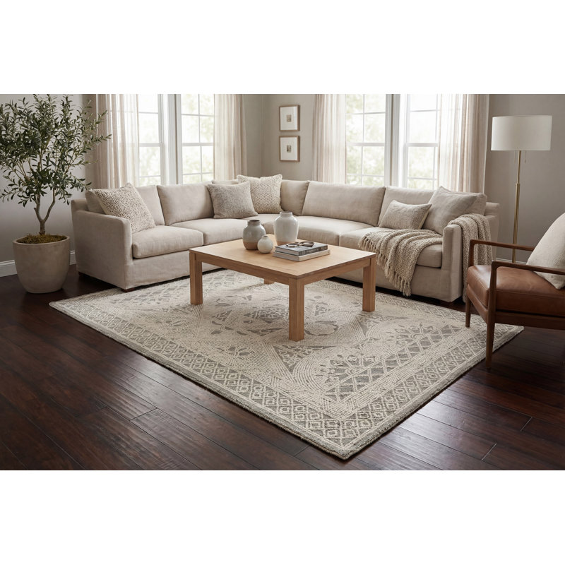 Itzhak Performance Wool Oriental Indoor Rug, Rectangle 5' x 8'