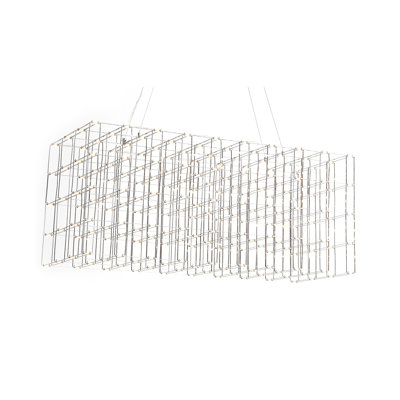200 - Light Unique Rectangle LED Chandelier