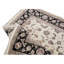Tapis brun / beige / noir noué à la main de conception unique 6 pi x 9 pi