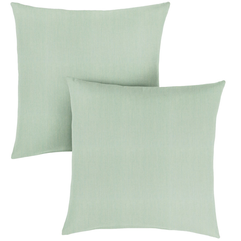 Housse et insert de coussin d'extérieur Ashbrun Sunbrella, Tissu spa Sunbrella, Carré 24 po