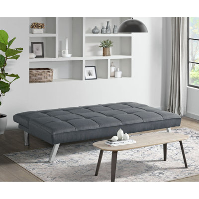 Ebern Designs Reeves Sleeper Sofa in Sandra Grey