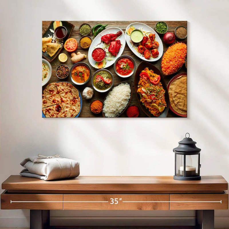 Yarlin Indian Cuisine Specialties, H 16 po x l 24 po