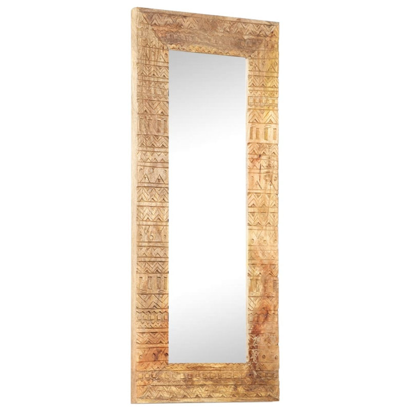 Chapple Wood Flat Wall Mirror, 110cm H x 50cm W 