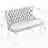 Velvet Double Dining Loveseat Bench, Kitchen & Dining Seating, 2-Seat Tufted Bench W/Handmade Buttons, Wing Back, Brushed Silver Stainless Steel Legs, Mid Century Modern,Single Pack,Blue,SW1702BL-1662660600-1662660603