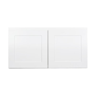 Koville W3318 White Shaker Wall Cabinet With Plywood Box