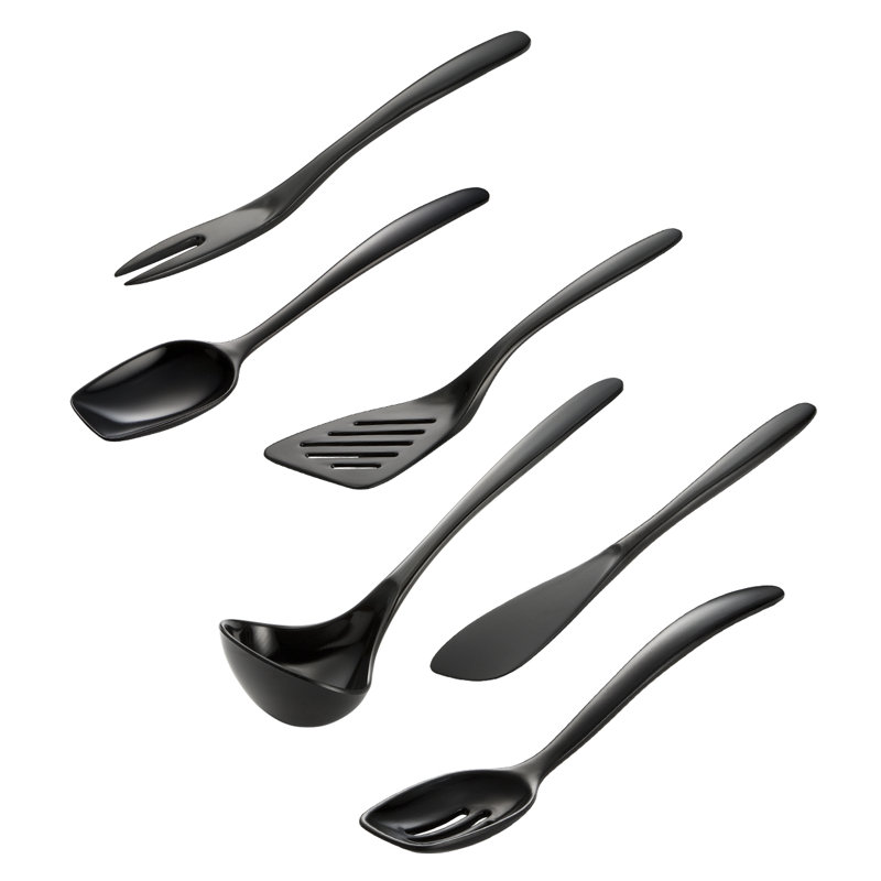 Hutzler 6 Utensil Set, Black