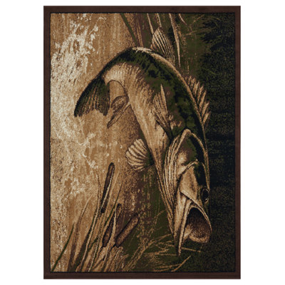Tapis 3 pi 11 po x 5 pi 3 po Eberhard Lake Legend