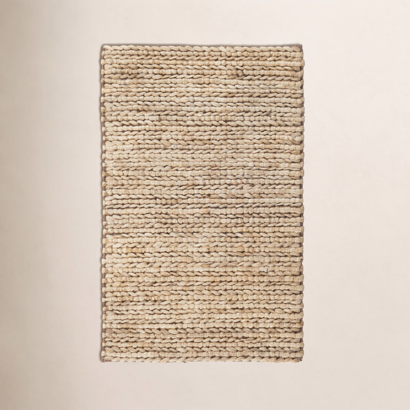 Jute Handwoven Natural Rug, Rectangle 9'6" x 13'6"