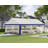  16FT x 32FT Canopy With Rolled Sidewalls,White & Blue-124639097-102834526