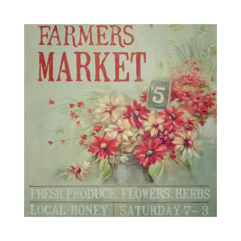 Farmers Market by Mandy Lynne - Wrapped Canvas Print, 30.48 cm H x 30.48 cm W