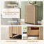 Commode 5 tiroirs cannelée pour chambre à coucher, commode moderne de 48 po de hauteur pour chambre à coucher, salon, couloir-1144100222