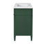 Meuble-lavabo simple 36 po - lavabo supérieur + rangement ambré 36 po